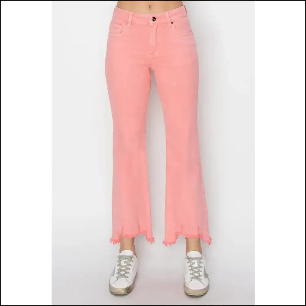 Rock your Confidence in Needful Things Trendy Raw Hem Bootcut Jeans 😂✨