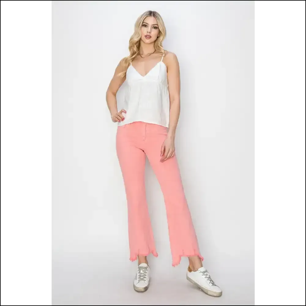 Rock your Confidence in Needful Things Trendy Raw Hem Bootcut Jeans 😂✨