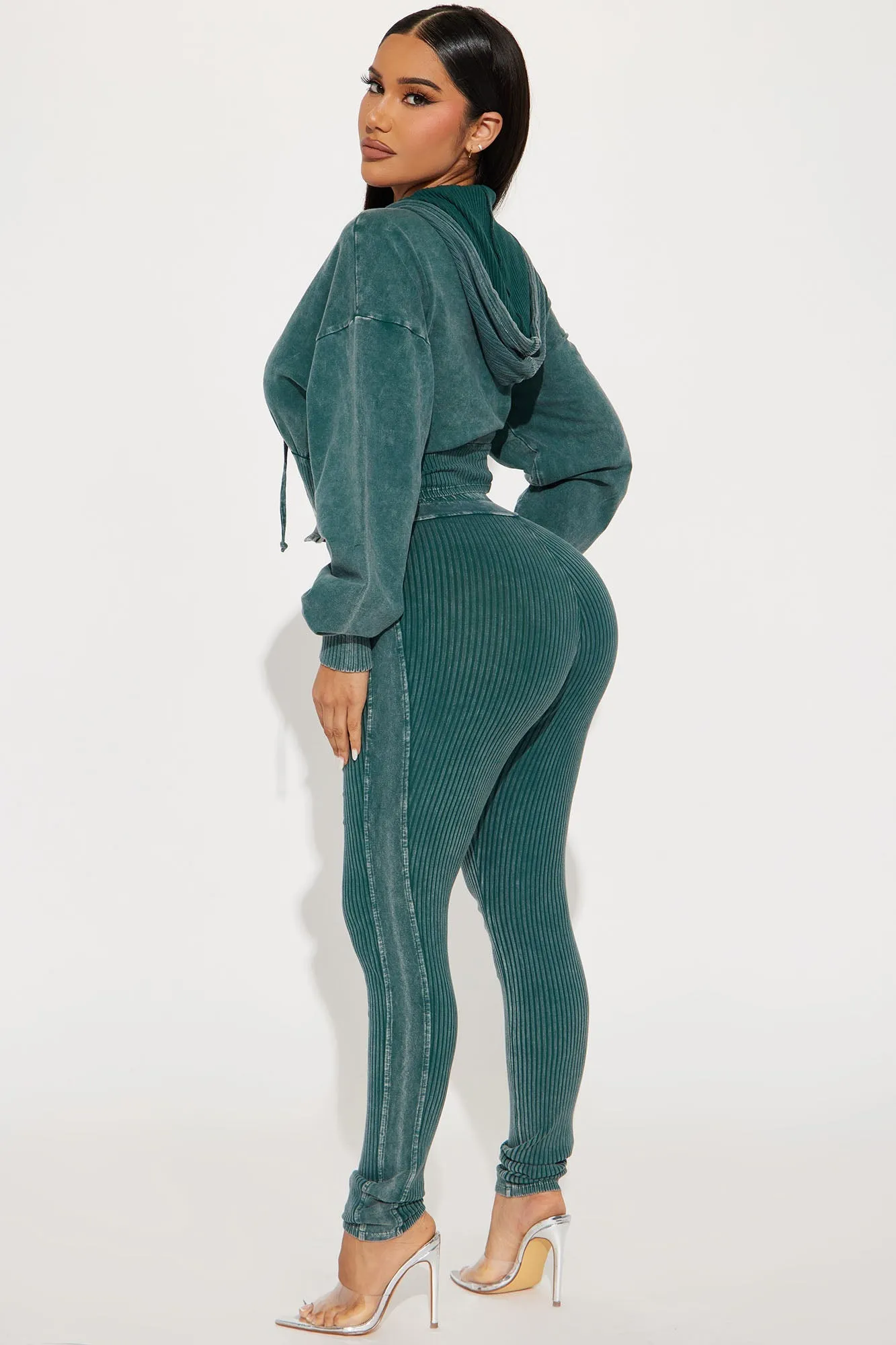 Rory Mineral Wash Legging Set - Hunter