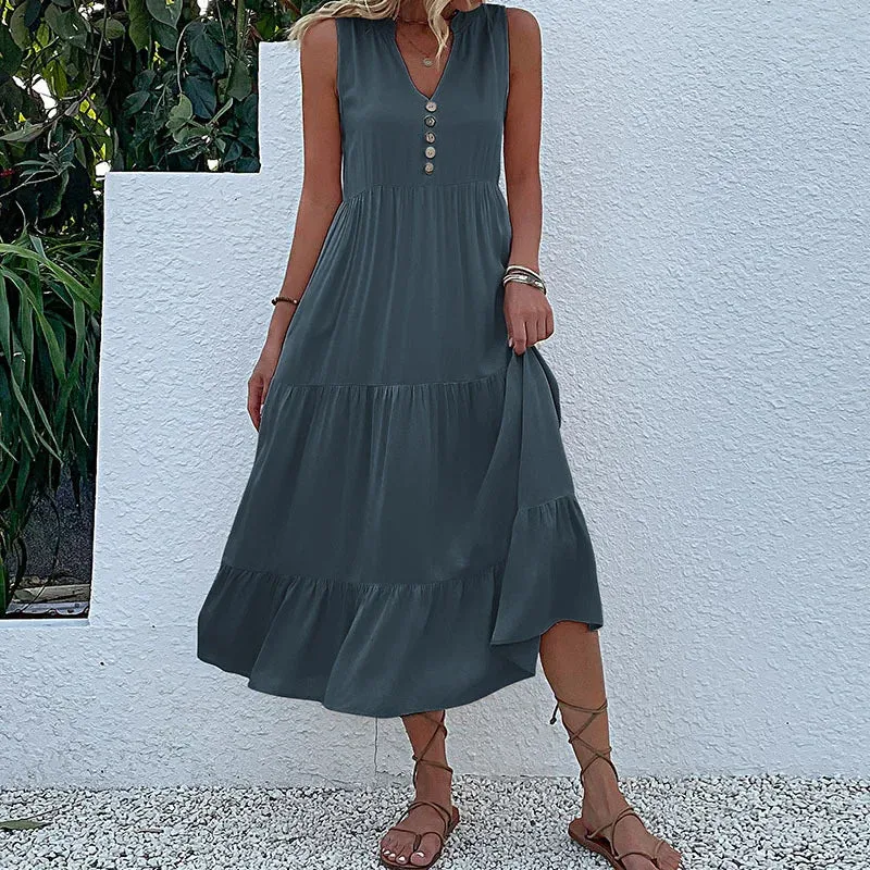Ross - Smock dress with layered hem