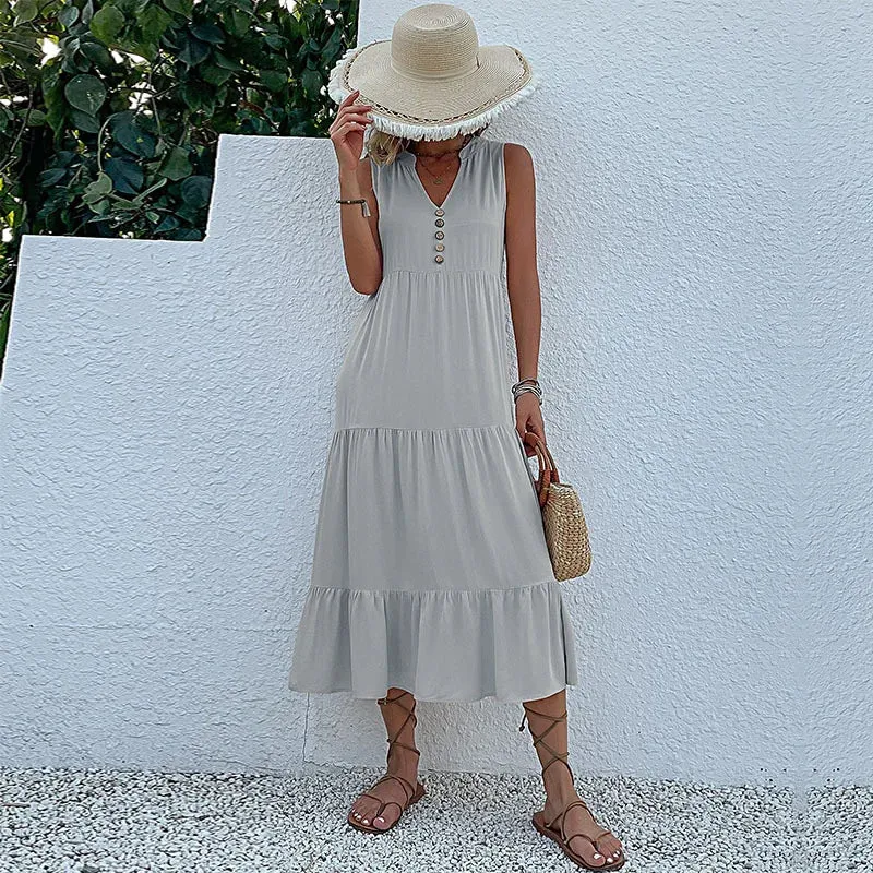 Ross - Smock dress with layered hem