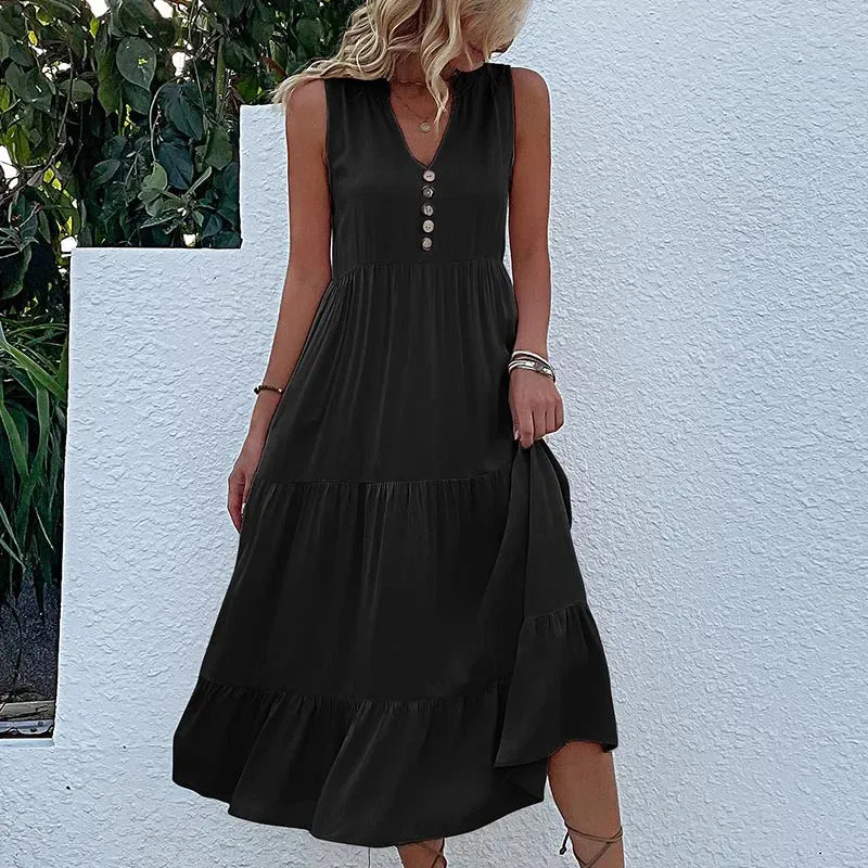 Ross - Smock dress with layered hem