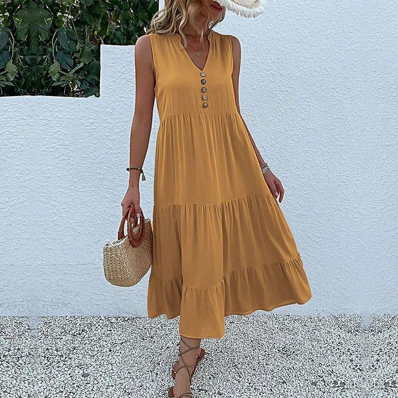 Ross - Smock dress with layered hem