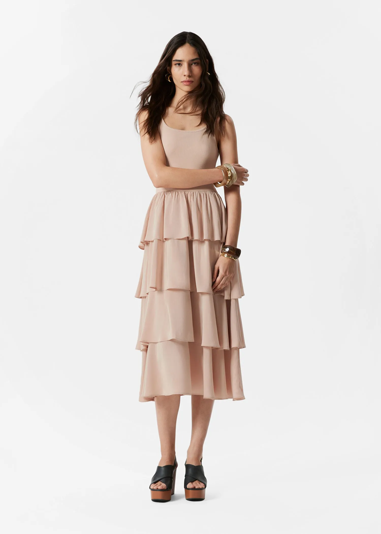 Ruffle Midi Dress