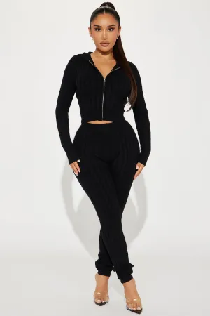 Rylee Sweater Legging Set - Black