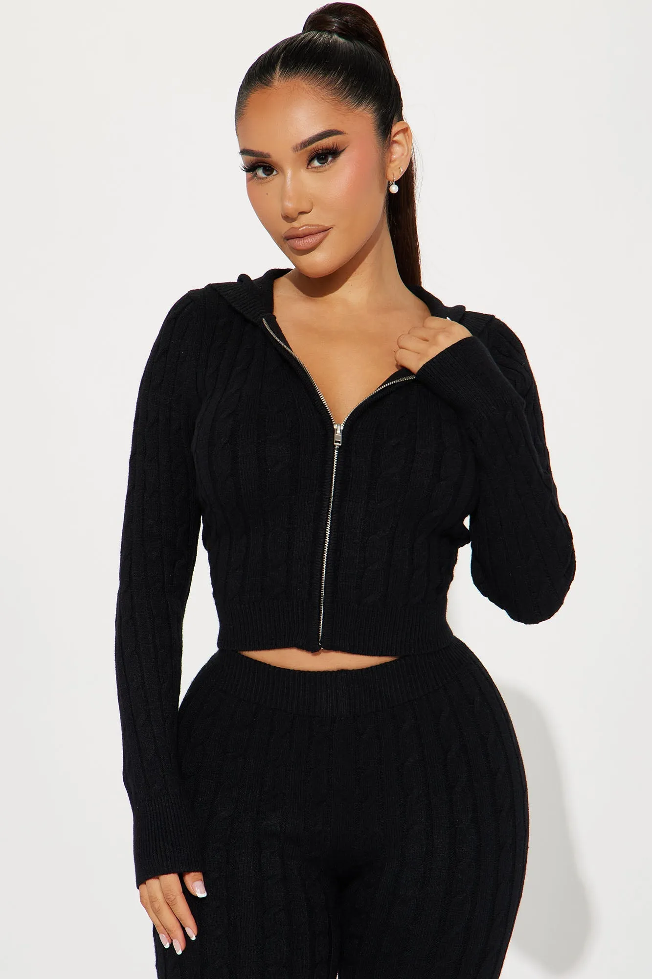 Rylee Sweater Legging Set - Black