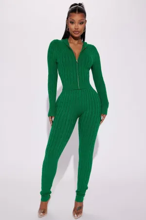 Rylee Sweater Legging Set - Kelly Green
