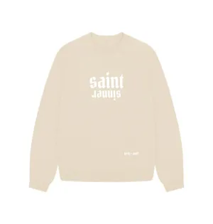 Saint Sinner Oversized Sweatshirt (White Lettering)