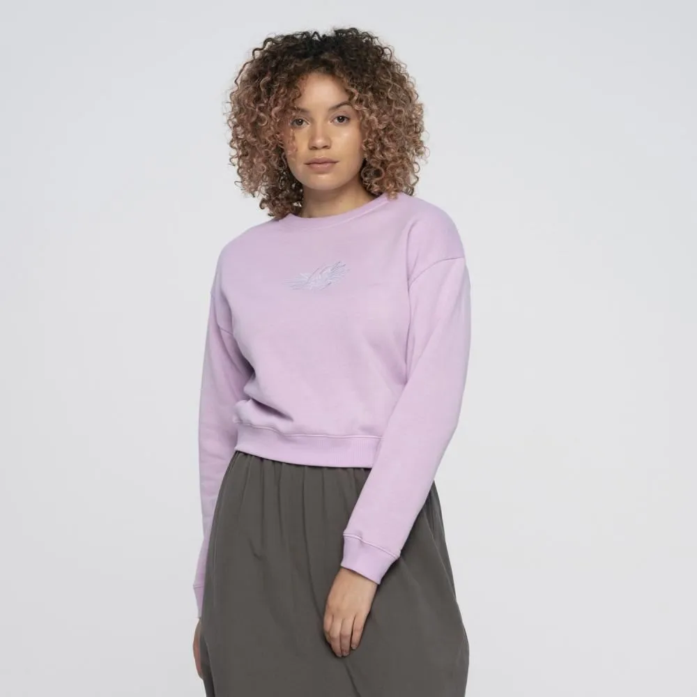 Santa Cruz Womens Crew Moon Ray Dot Crew - Orchid