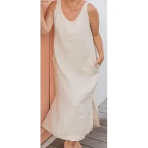 Sardinia Dress - Natural Linen