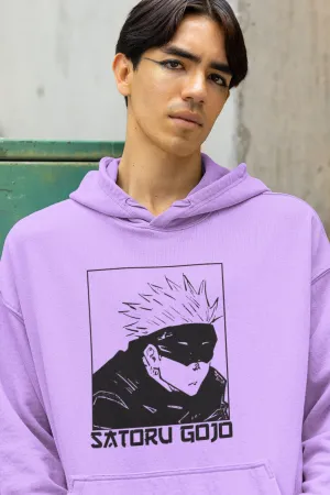 Satoru Gojo Oversized Hoodie Lavender