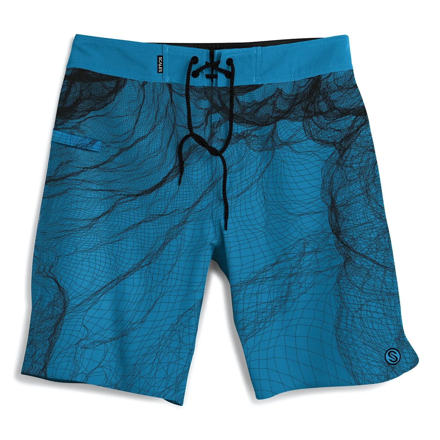 Scales Gear Cast Nets Boardshorts Electric Blue