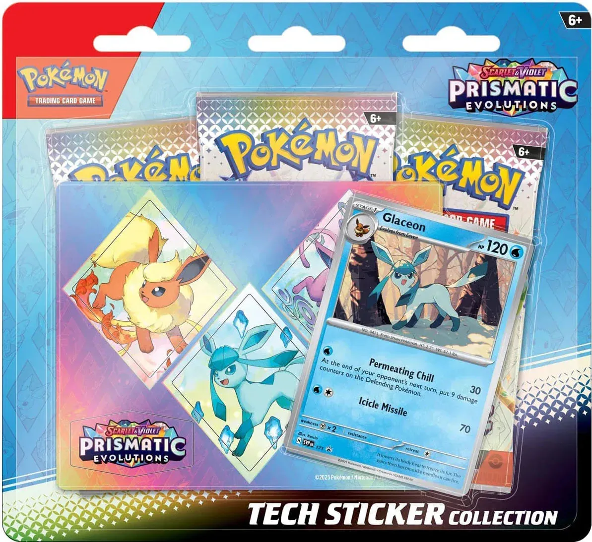 Scarlet & Violet: Prismatic Evolutions - Tech Sticker Collection Glaceon
