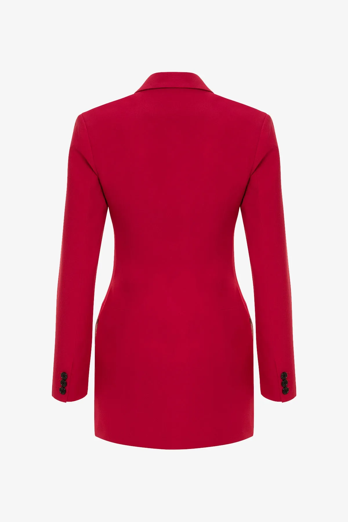 Scarlet Red Mini Jacket Dress