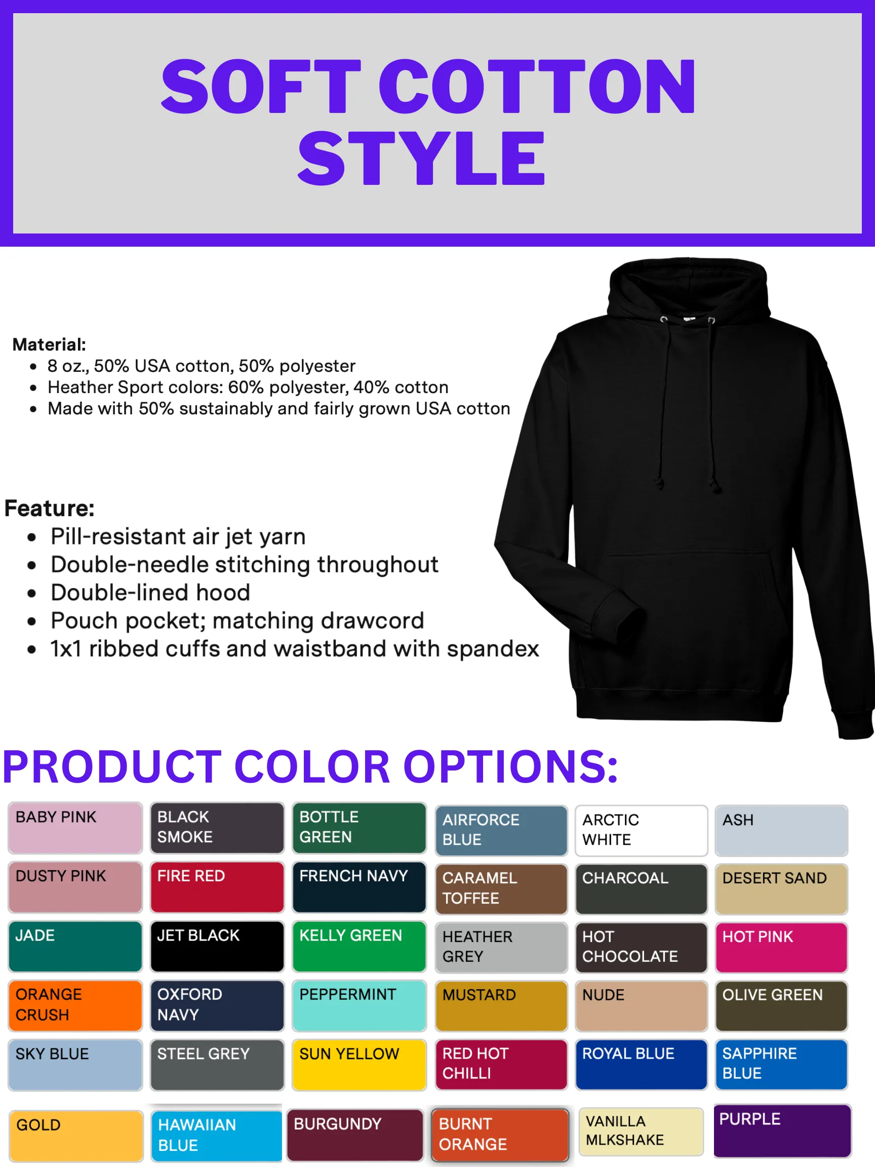 Screen Printed Hoodies