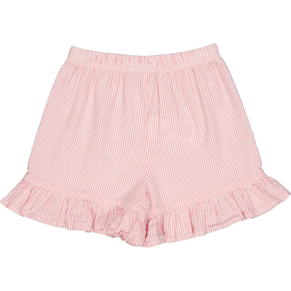 SEERSUCKER stripe frill shorts