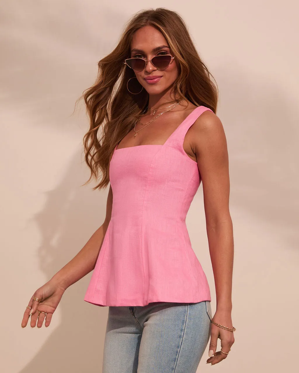 Serene Escape Sleeveless Linen Top
