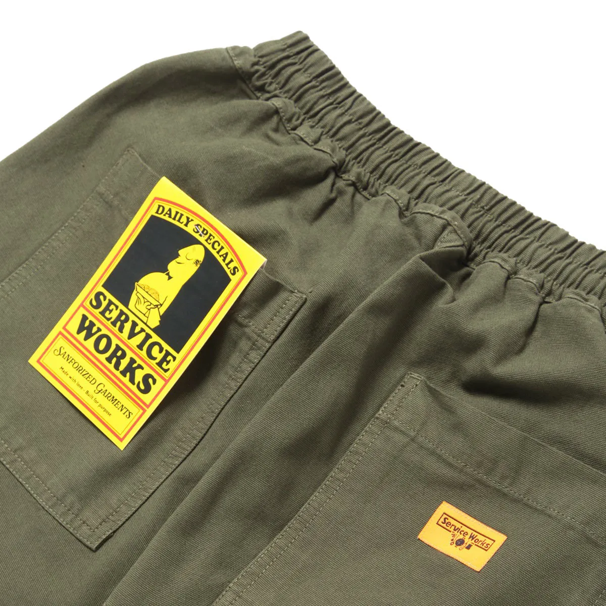 Service Works Classic Chef Shorts Olive