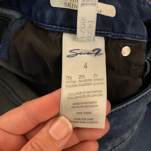 SEVEN7 Women’s High Rise Skinny Crop Jeans