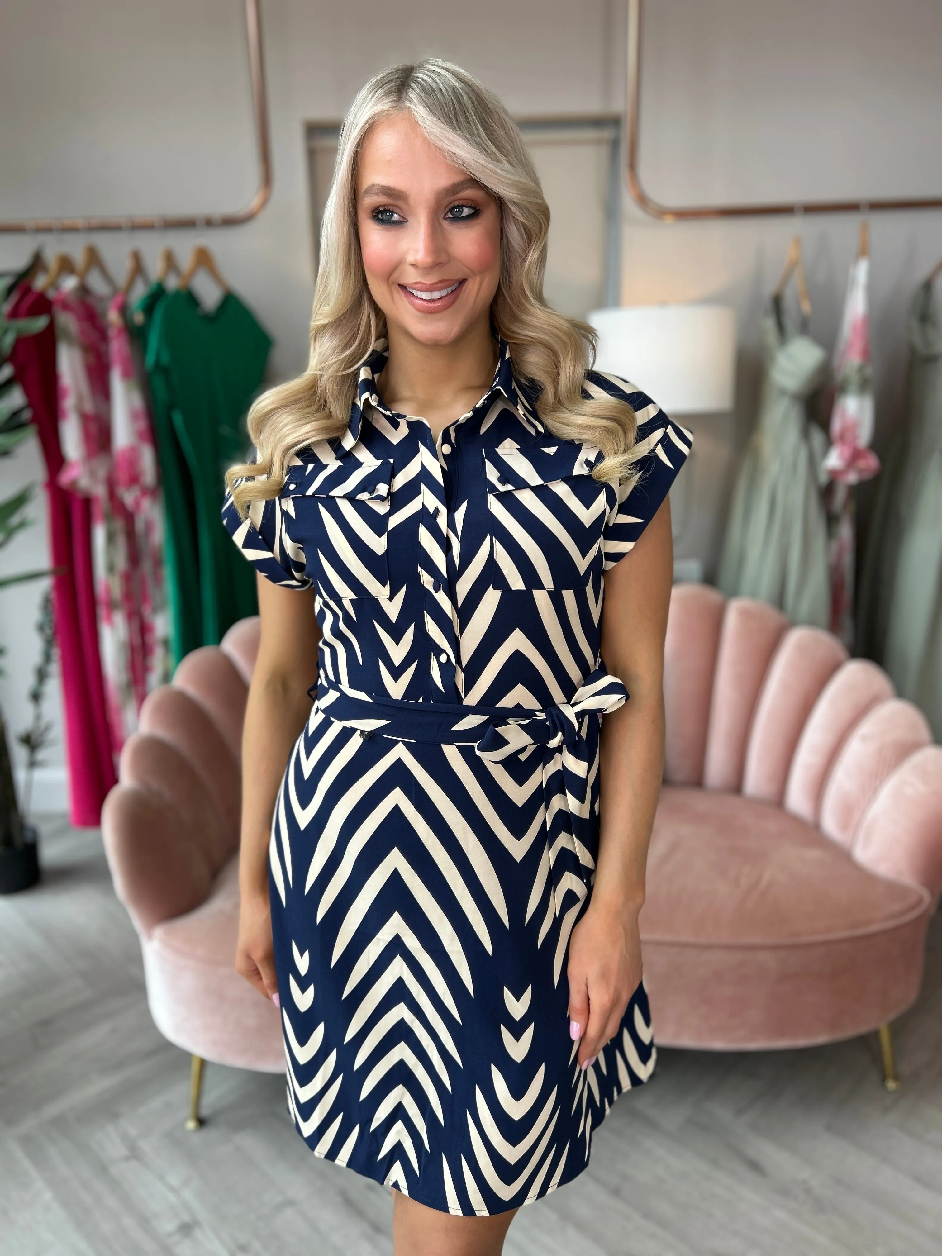 Sicily Navy Mini Dress