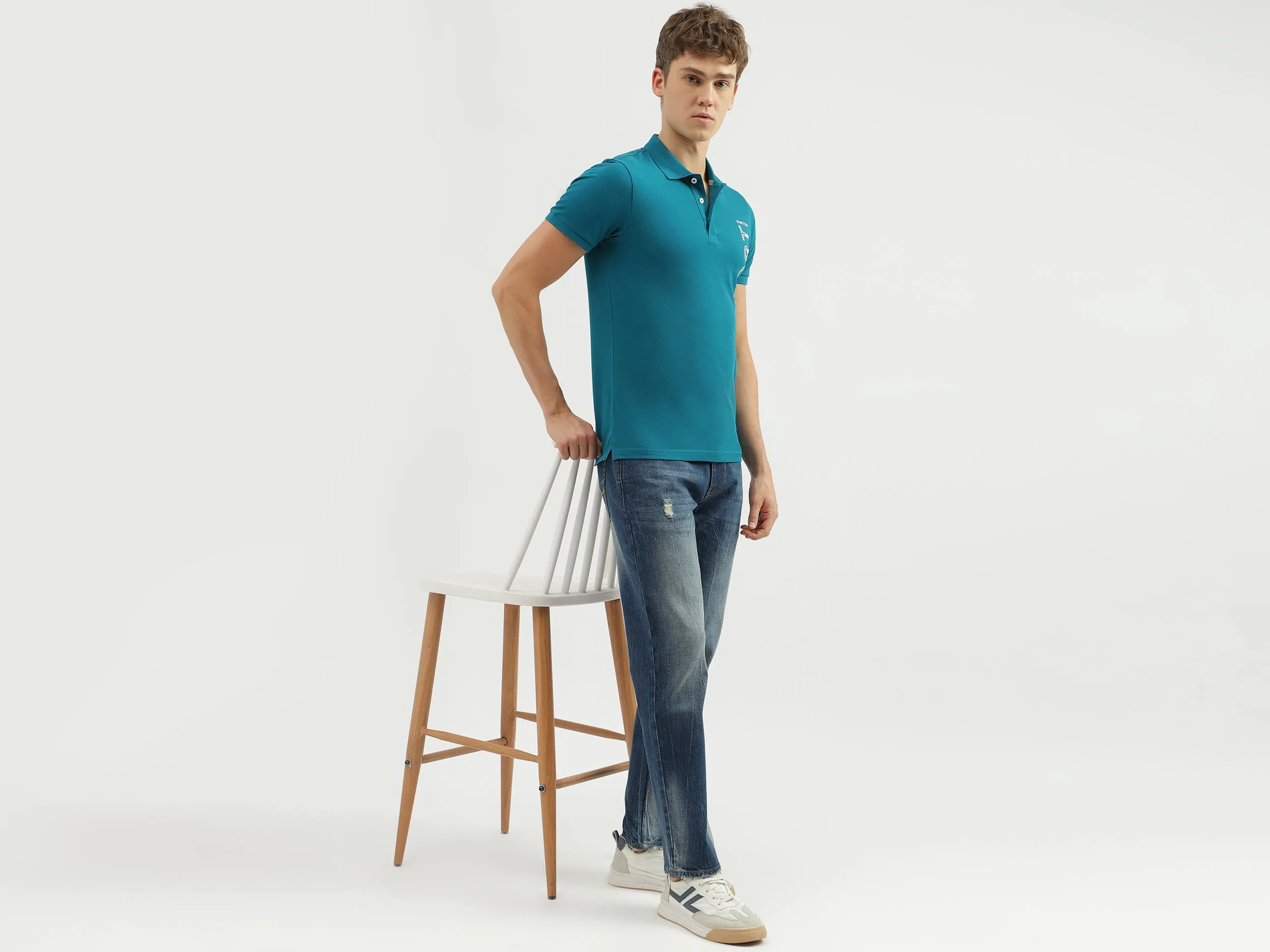 Slim Straight Fit Solid Men's Jeans