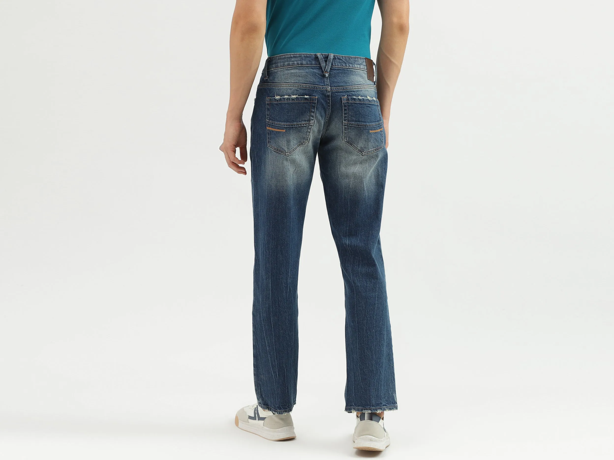 Slim Straight Fit Solid Men's Jeans
