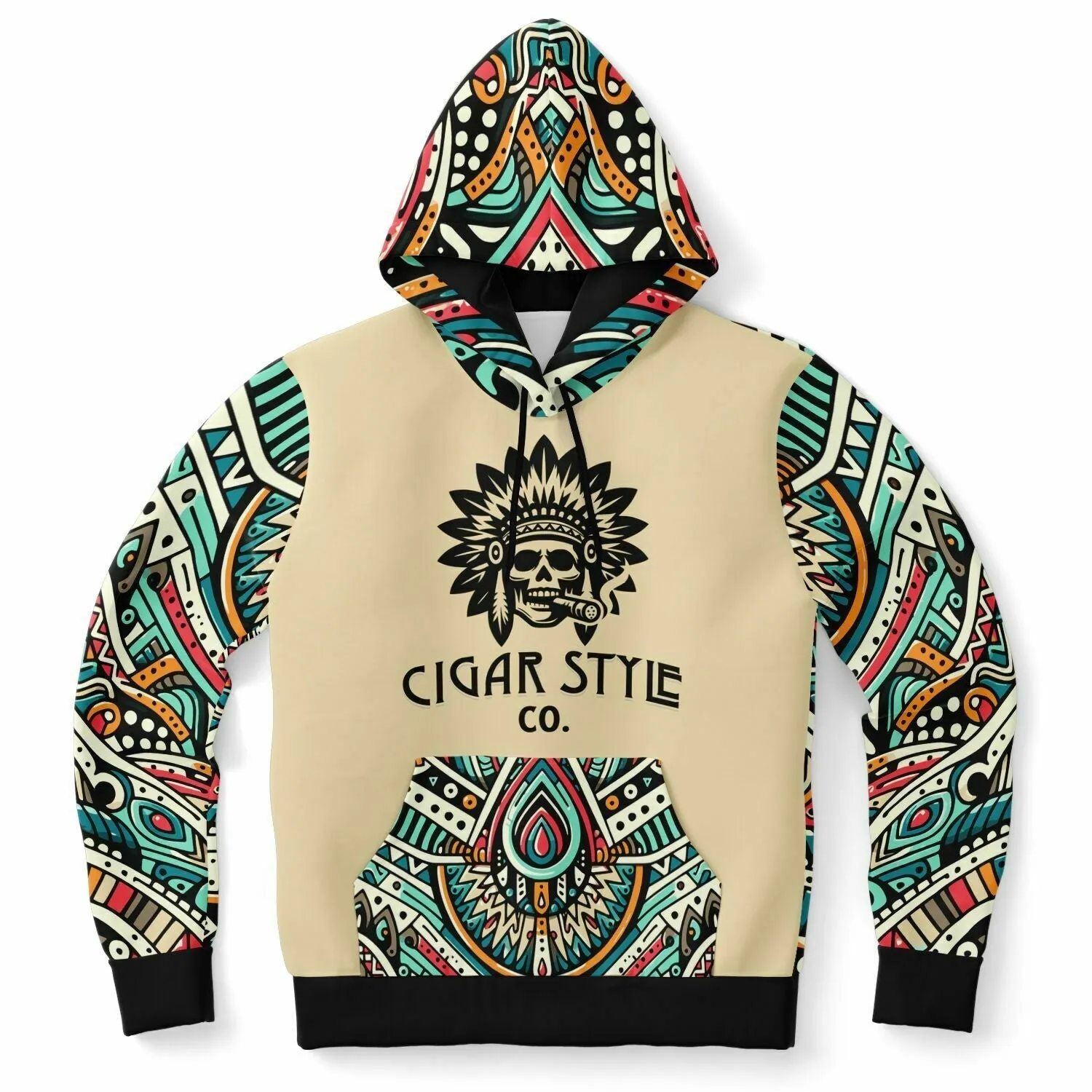 Smokin' Indian Skull Hoodie