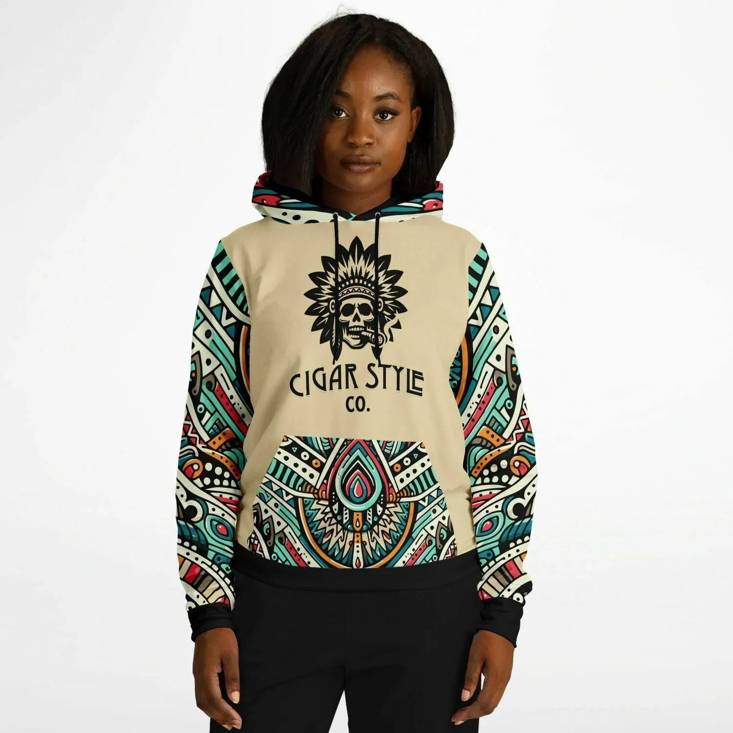 Smokin' Indian Skull Hoodie