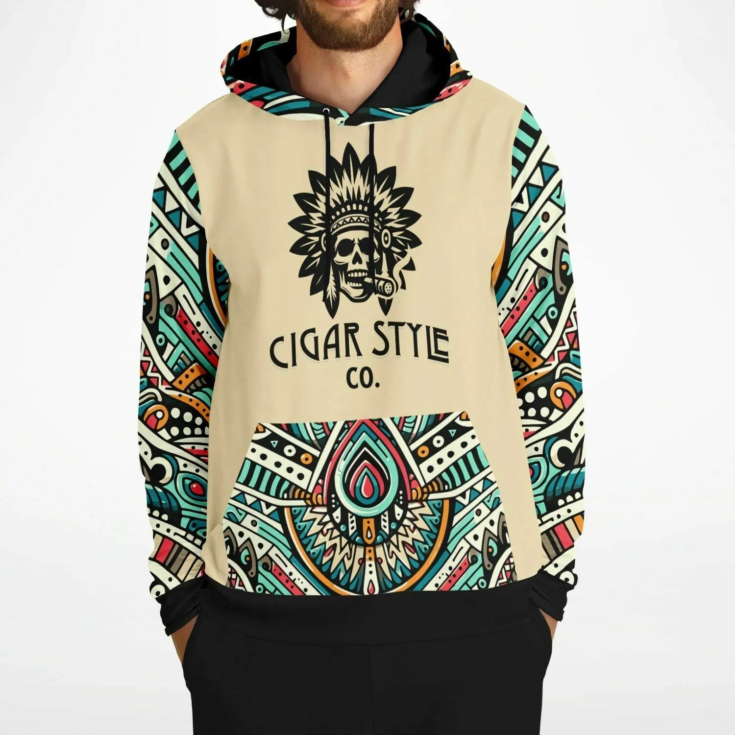 Smokin' Indian Skull Hoodie