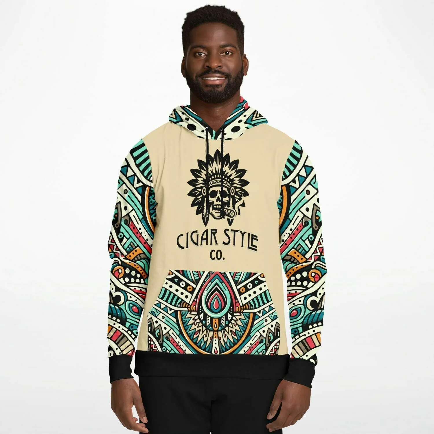 Smokin' Indian Skull Hoodie