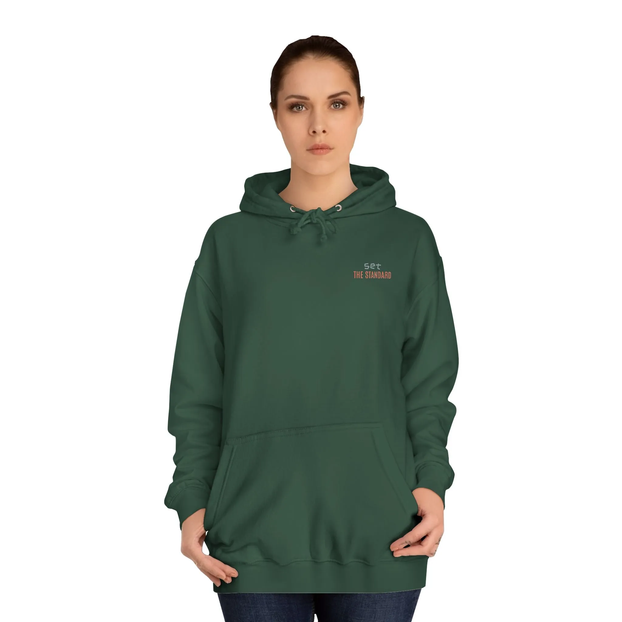SNRG Unisex Hoodie - Set the Standard, Sweatshirt, Hooded Jacket, Casual Pullover, Trendy Apparel, Outerwear, Hoodie