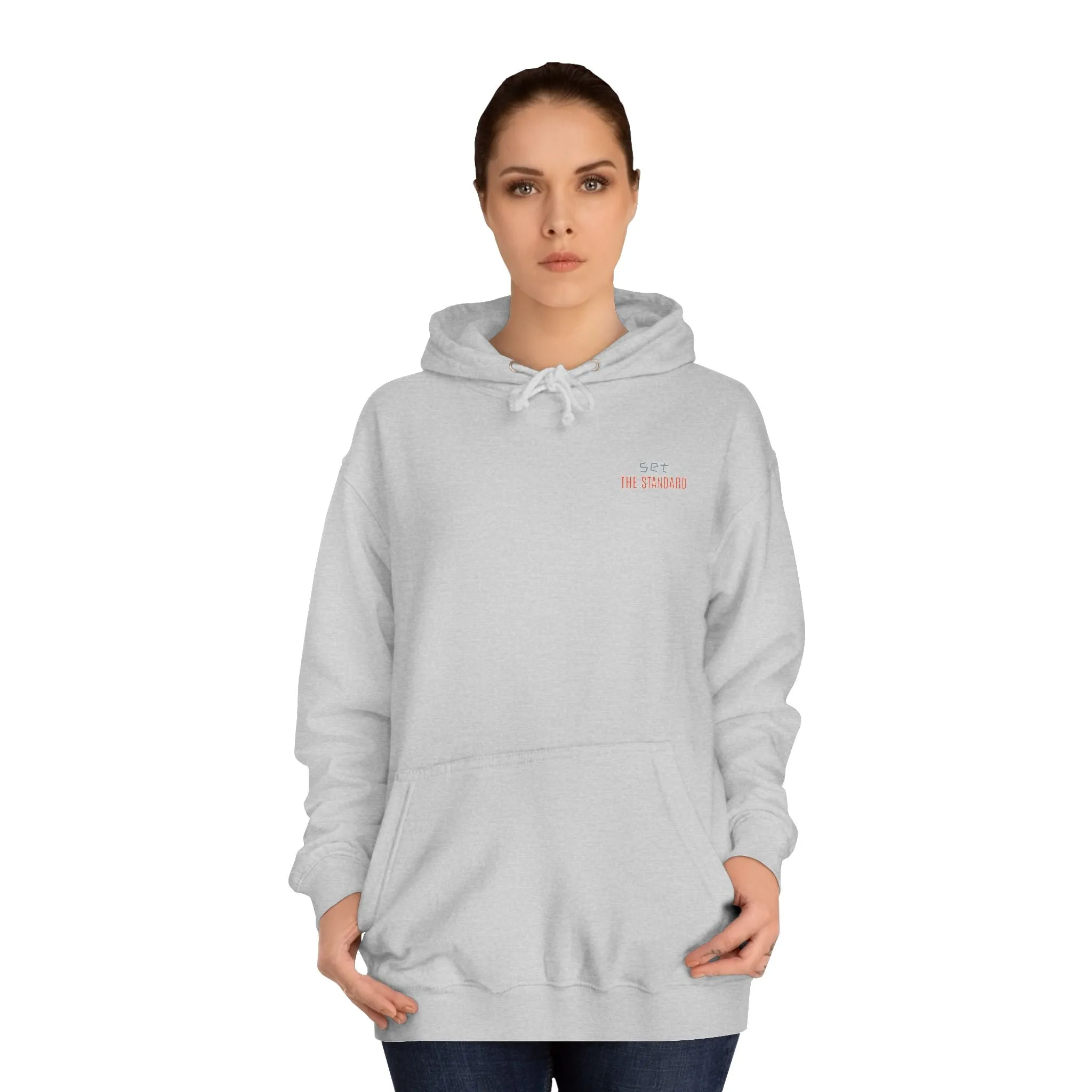 SNRG Unisex Hoodie - Set the Standard, Sweatshirt, Hooded Jacket, Casual Pullover, Trendy Apparel, Outerwear, Hoodie