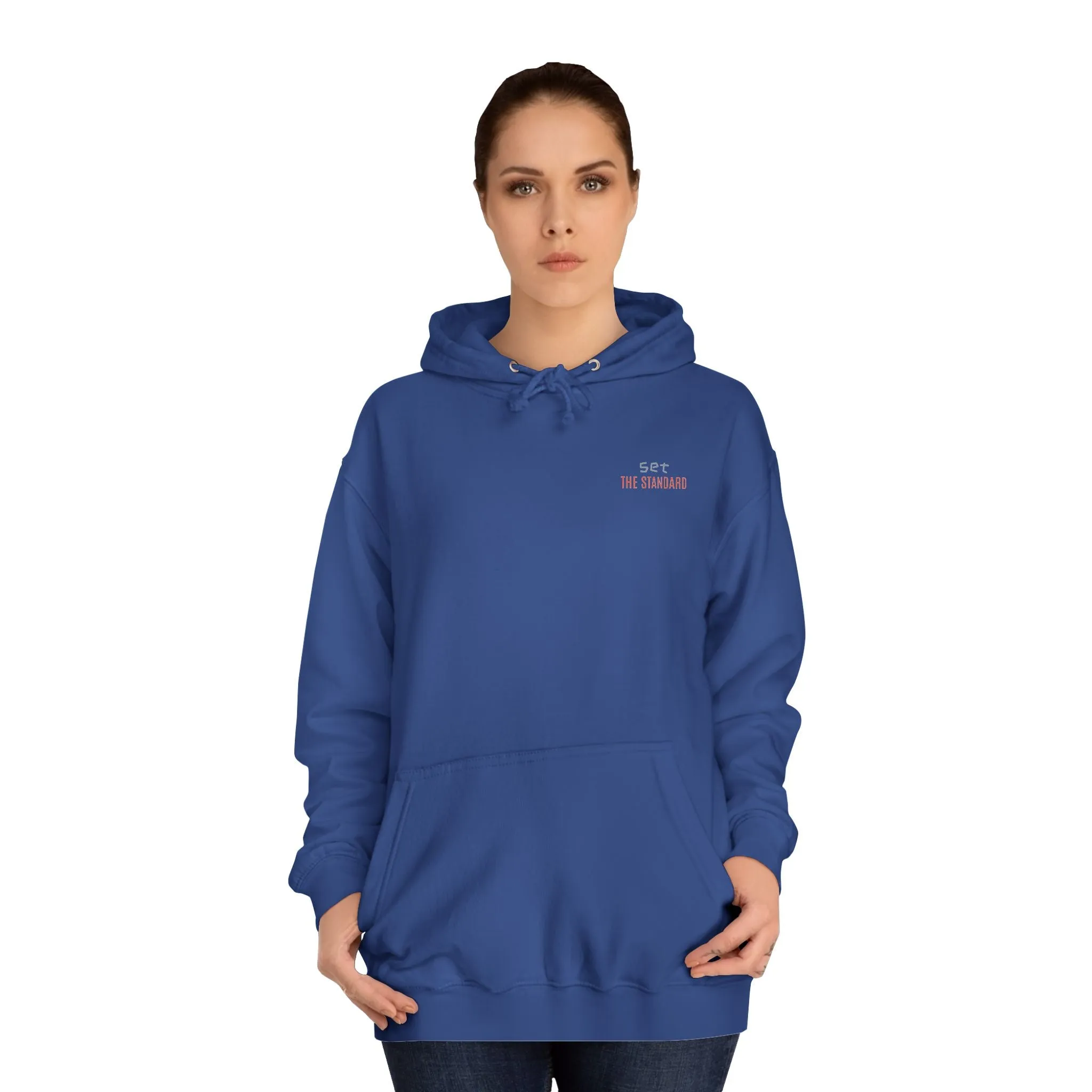 SNRG Unisex Hoodie - Set the Standard, Sweatshirt, Hooded Jacket, Casual Pullover, Trendy Apparel, Outerwear, Hoodie