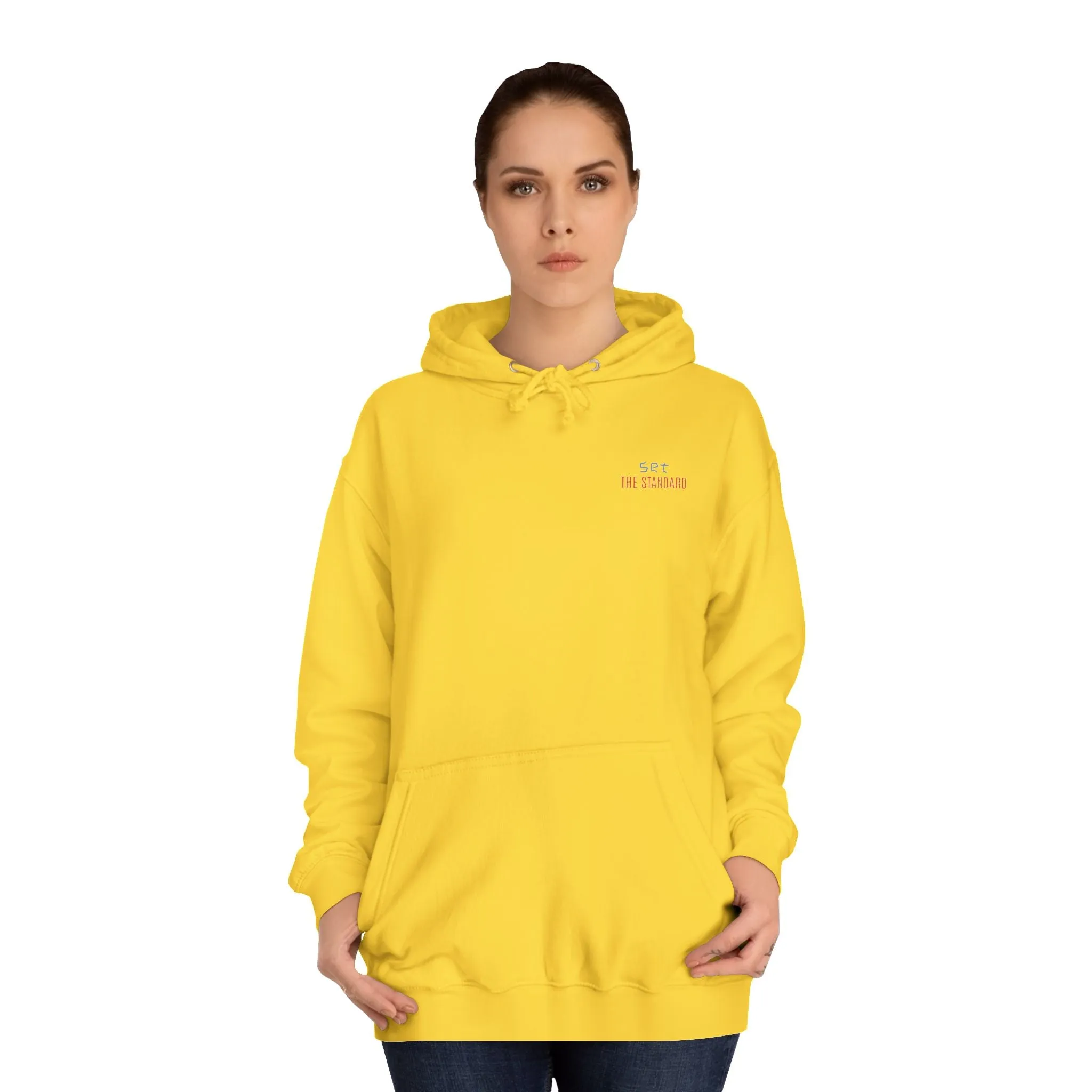 SNRG Unisex Hoodie - Set the Standard, Sweatshirt, Hooded Jacket, Casual Pullover, Trendy Apparel, Outerwear, Hoodie