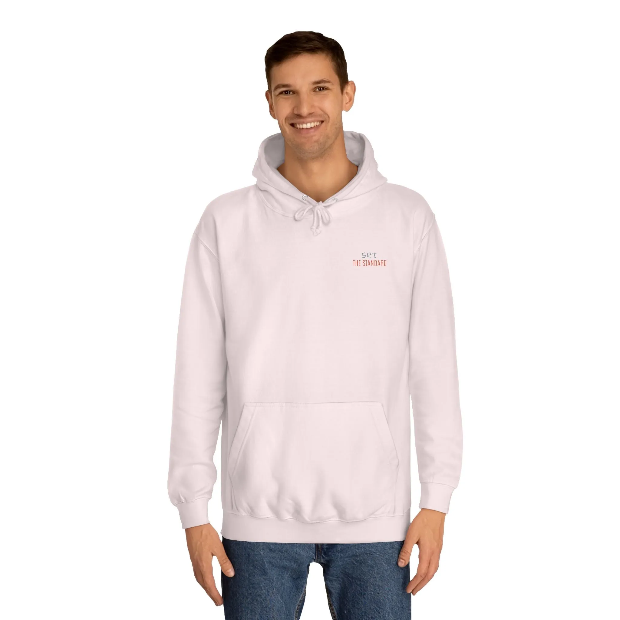 SNRG Unisex Hoodie - Set the Standard, Sweatshirt, Hooded Jacket, Casual Pullover, Trendy Apparel, Outerwear, Hoodie