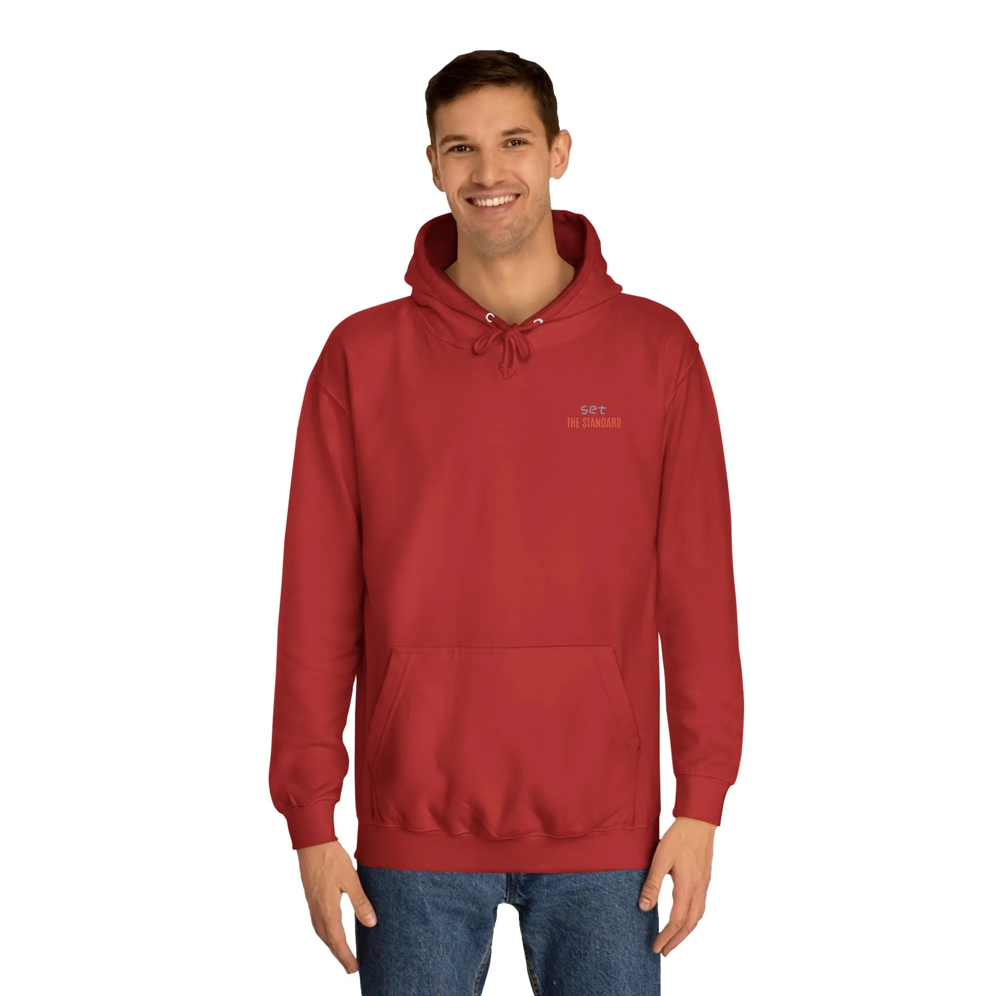 SNRG Unisex Hoodie - Set the Standard, Sweatshirt, Hooded Jacket, Casual Pullover, Trendy Apparel, Outerwear, Hoodie