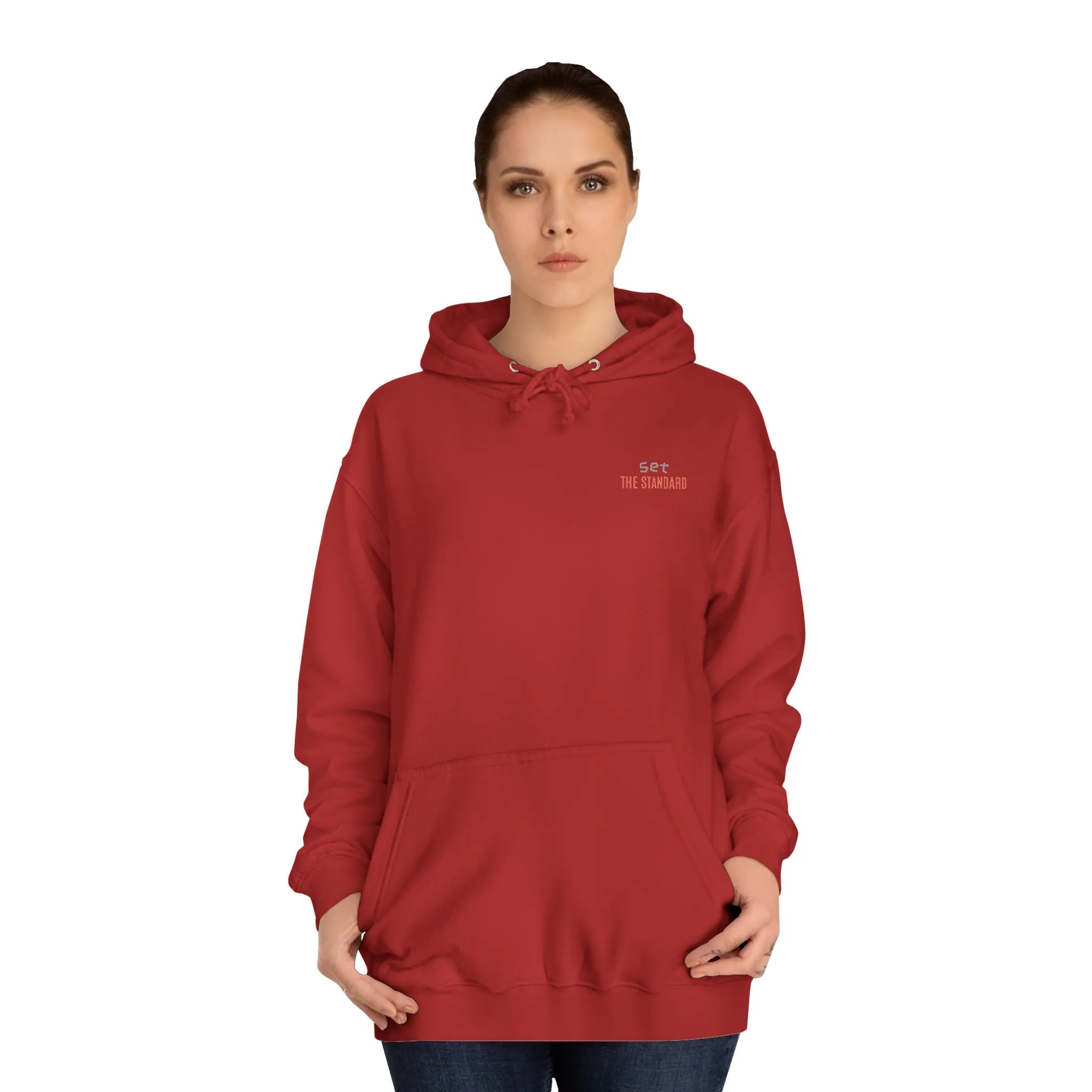 SNRG Unisex Hoodie - Set the Standard, Sweatshirt, Hooded Jacket, Casual Pullover, Trendy Apparel, Outerwear, Hoodie
