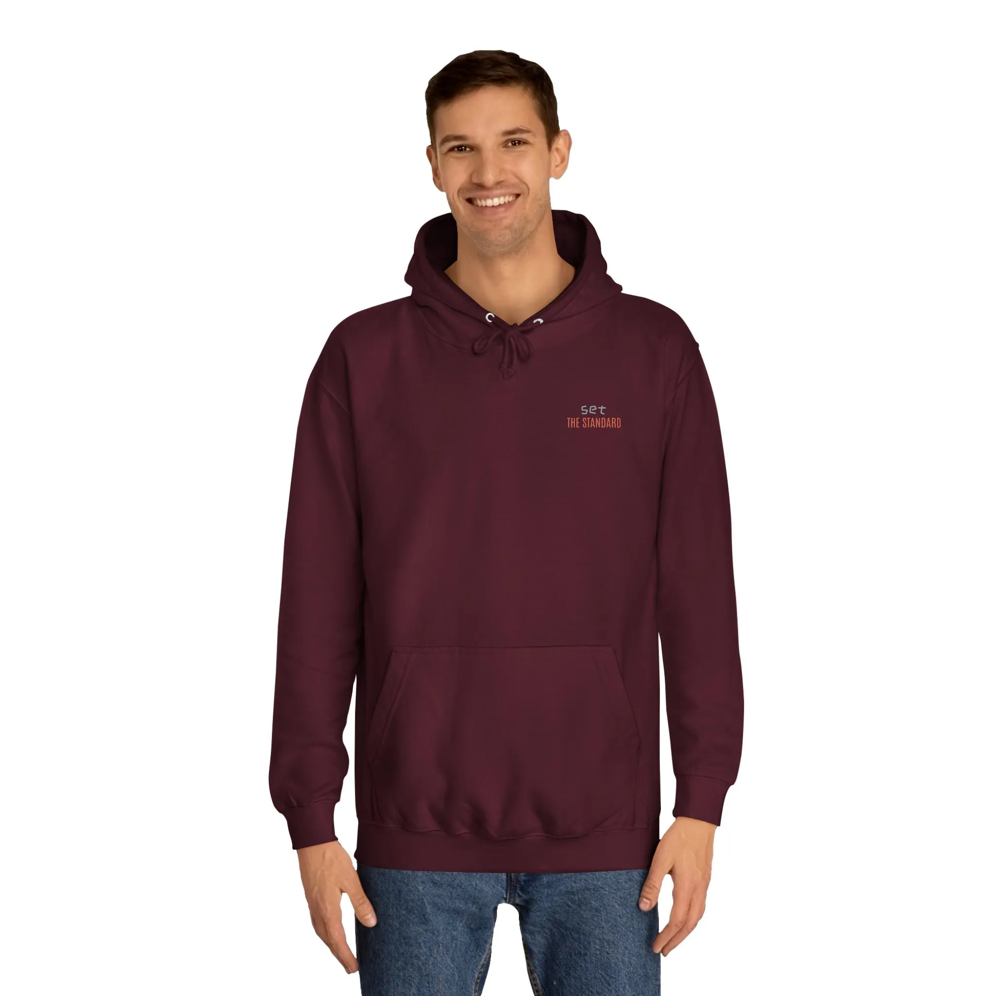SNRG Unisex Hoodie - Set the Standard, Sweatshirt, Hooded Jacket, Casual Pullover, Trendy Apparel, Outerwear, Hoodie