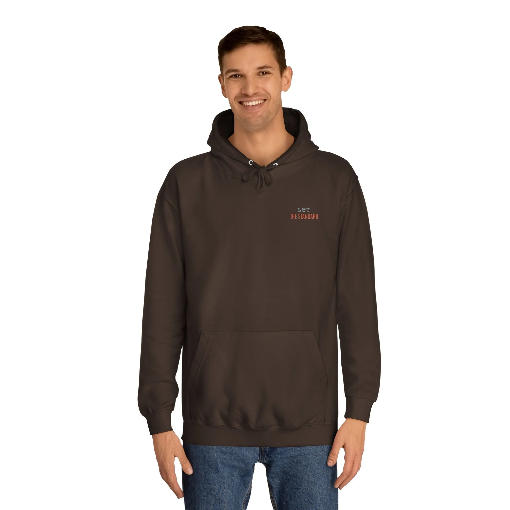 SNRG Unisex Hoodie - Set the Standard, Sweatshirt, Hooded Jacket, Casual Pullover, Trendy Apparel, Outerwear, Hoodie