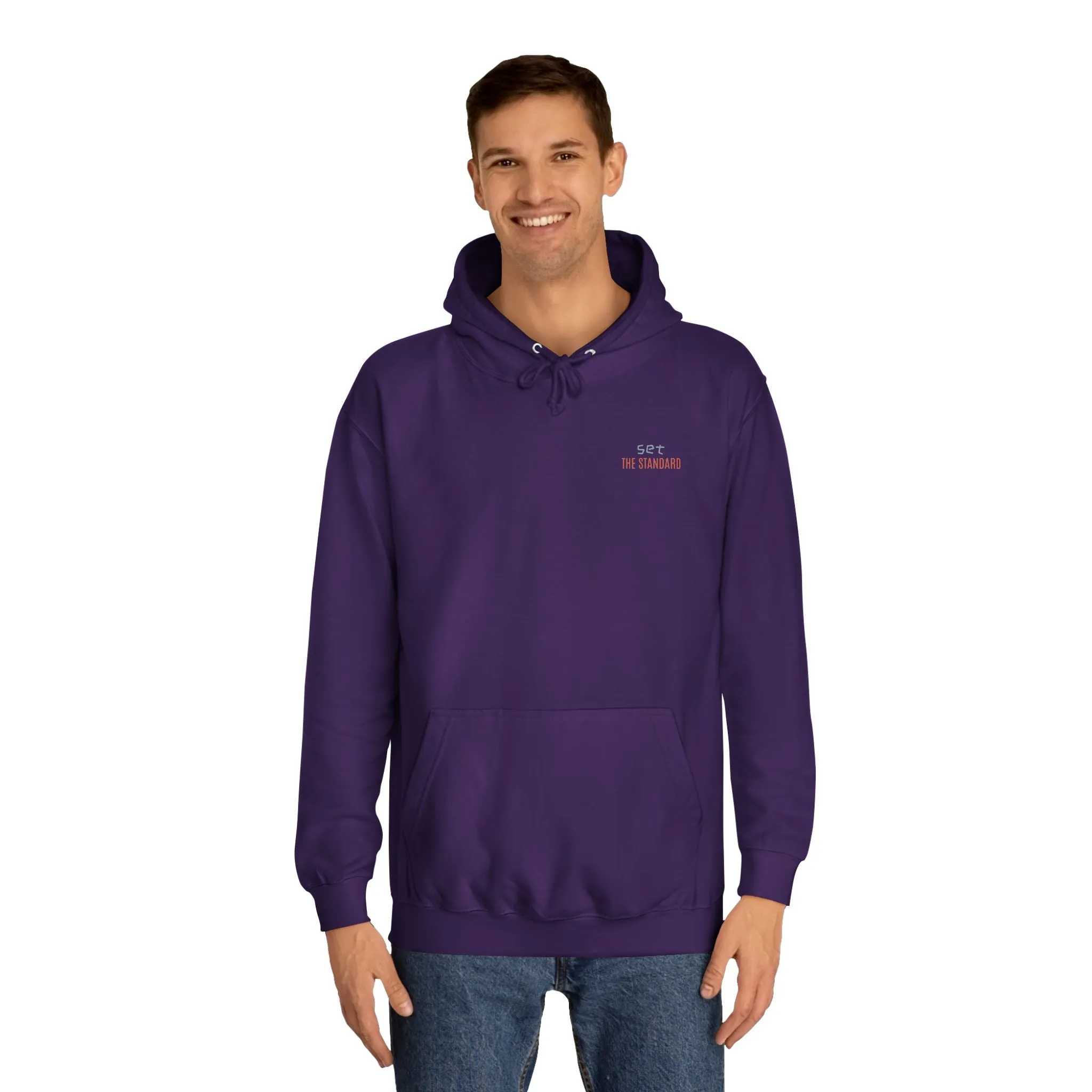SNRG Unisex Hoodie - Set the Standard, Sweatshirt, Hooded Jacket, Casual Pullover, Trendy Apparel, Outerwear, Hoodie