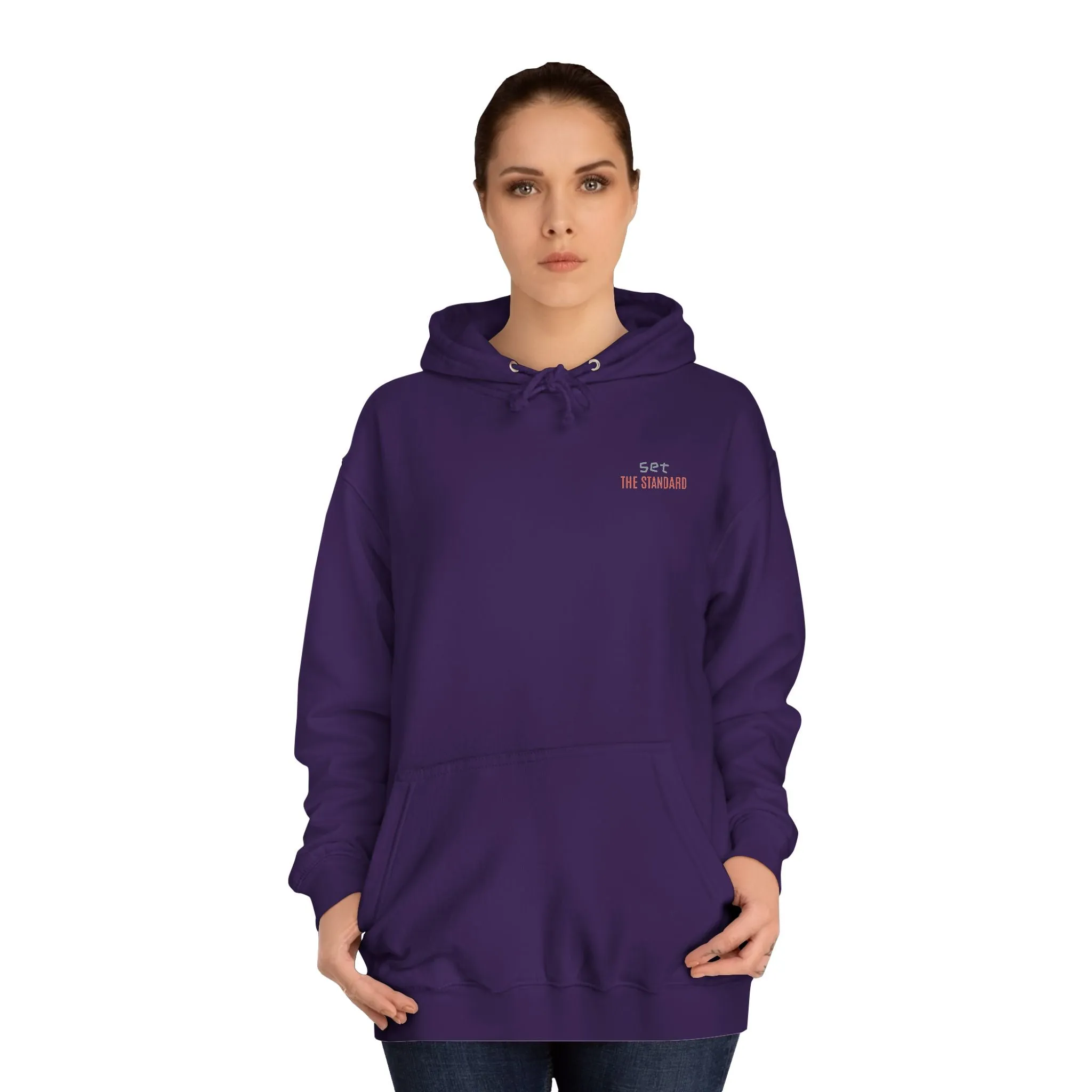 SNRG Unisex Hoodie - Set the Standard, Sweatshirt, Hooded Jacket, Casual Pullover, Trendy Apparel, Outerwear, Hoodie
