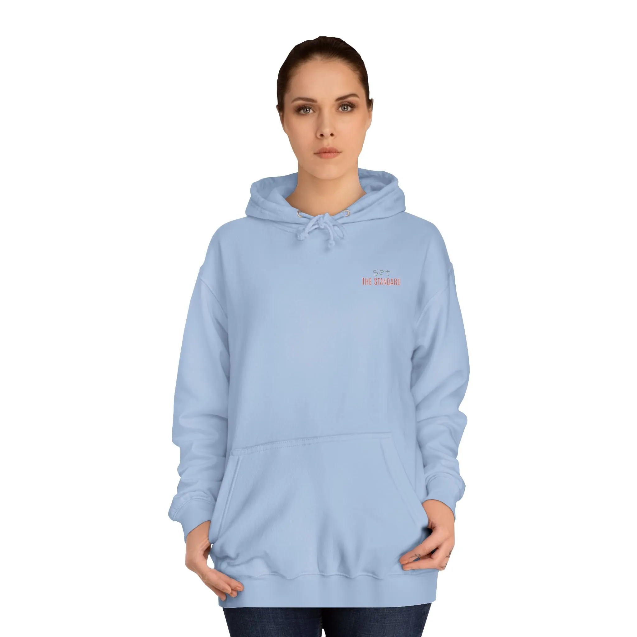 SNRG Unisex Hoodie - Set the Standard, Sweatshirt, Hooded Jacket, Casual Pullover, Trendy Apparel, Outerwear, Hoodie