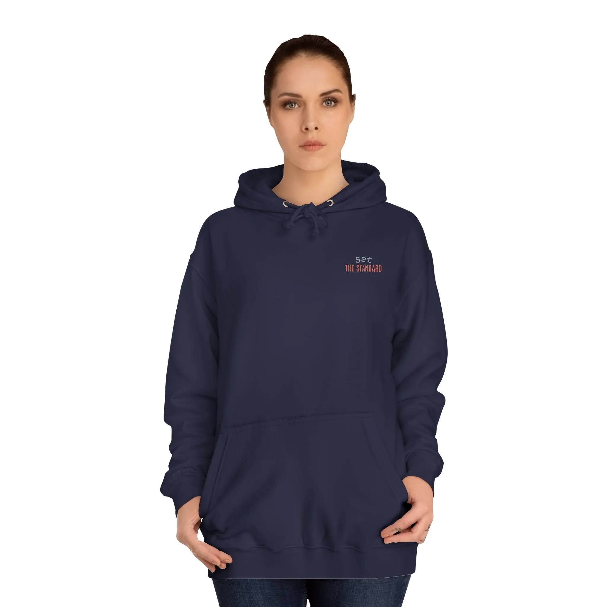SNRG Unisex Hoodie - Set the Standard, Sweatshirt, Hooded Jacket, Casual Pullover, Trendy Apparel, Outerwear, Hoodie