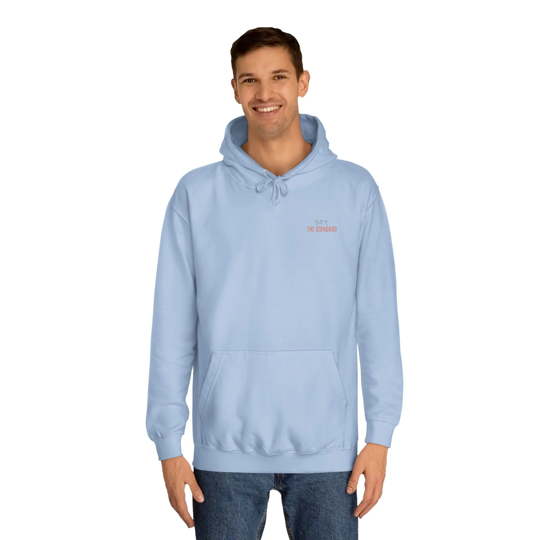 SNRG Unisex Hoodie - Set the Standard, Sweatshirt, Hooded Jacket, Casual Pullover, Trendy Apparel, Outerwear, Hoodie