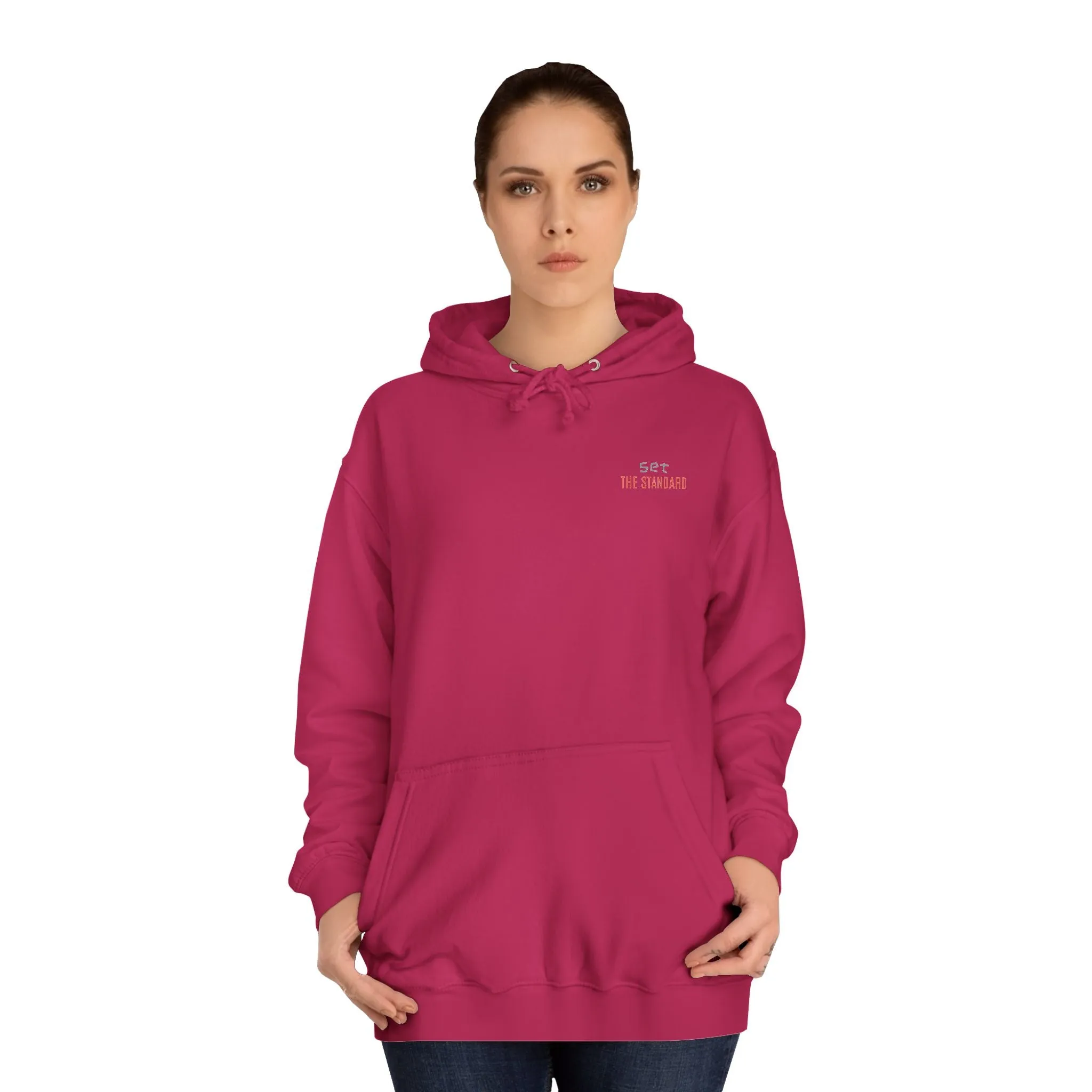 SNRG Unisex Hoodie - Set the Standard, Sweatshirt, Hooded Jacket, Casual Pullover, Trendy Apparel, Outerwear, Hoodie