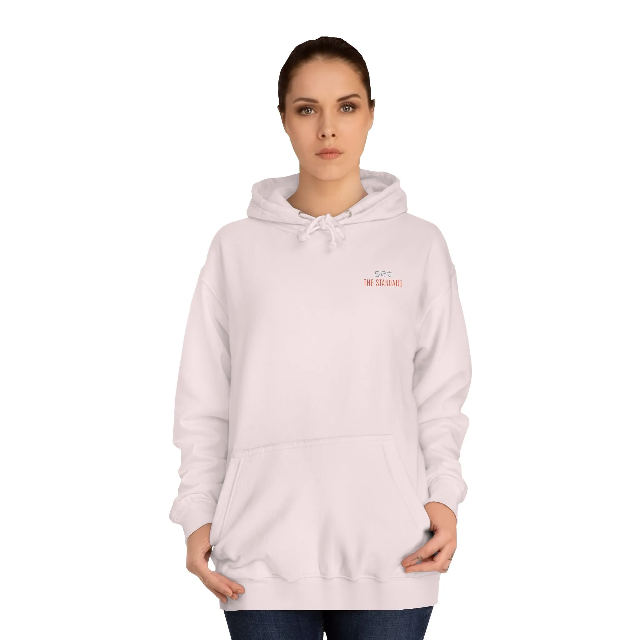 SNRG Unisex Hoodie - Set the Standard, Sweatshirt, Hooded Jacket, Casual Pullover, Trendy Apparel, Outerwear, Hoodie