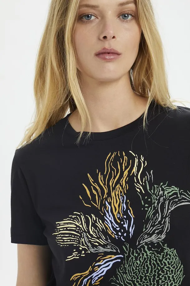 Soaked In Luxury Jo Tee in black