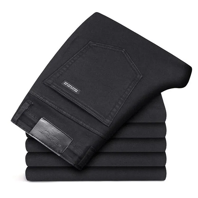 Soft Black Biker Jean