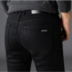 Soft Black Biker Jean