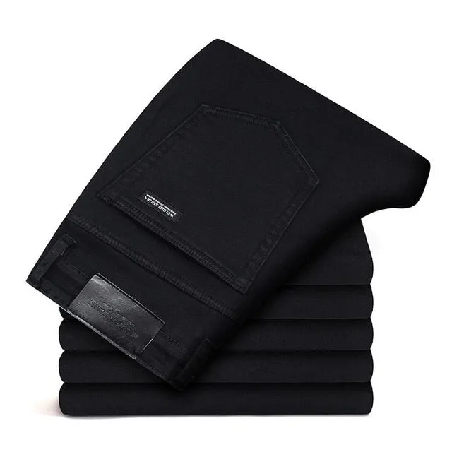 Soft Black Biker Jean